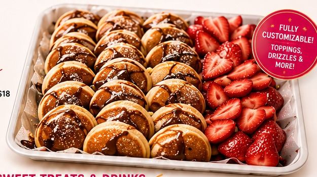 Fresh Mina’s mini pancakes